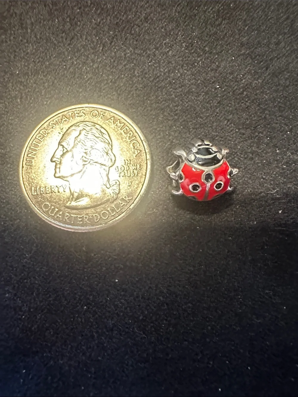 Red Ladybug bracelet Charm Accessory - Picture 1 of 3